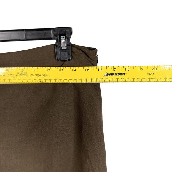 Peck & Peck Women 8 Silk Linen High Rise Midi Skirt Embroidered Capsule Wardrobe - Picture 8 of 13